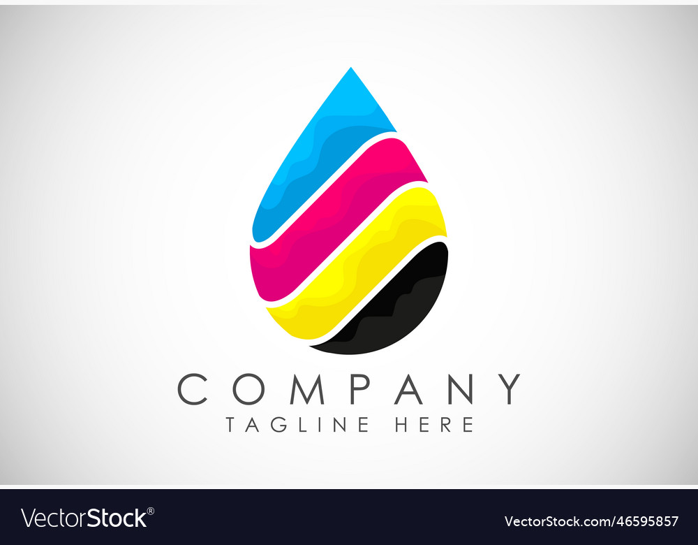 Digital printing logo design template