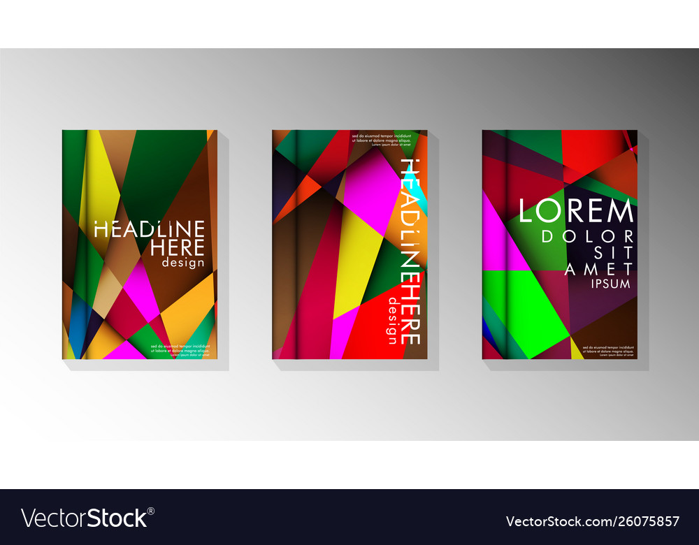Geometric style with gradients and transparency vector image Geometric style with gradients and transparency