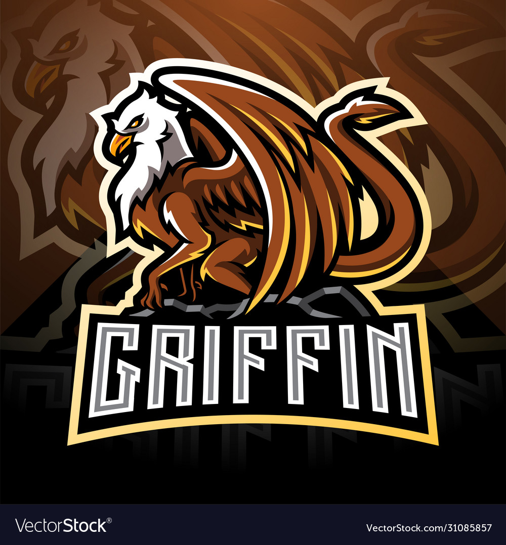 Premium Vector | Griffin mascot logo design vector with modern illustration  concept style for badge emblem and t shirt printing griffin illustration  for sport team