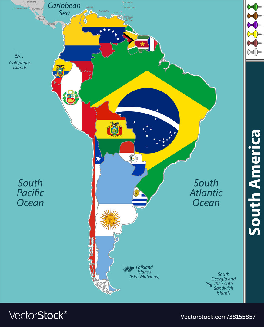 Map south america