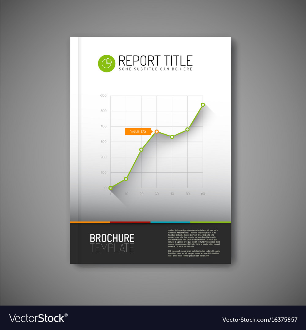 Modern abstract brochure report design template