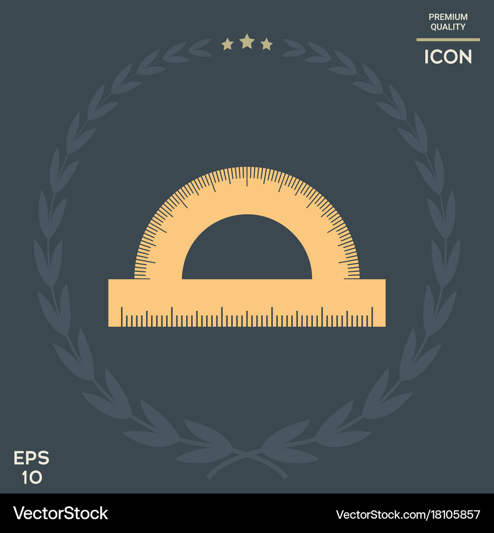 Protractor Royalty Free Vector Image - VectorStock