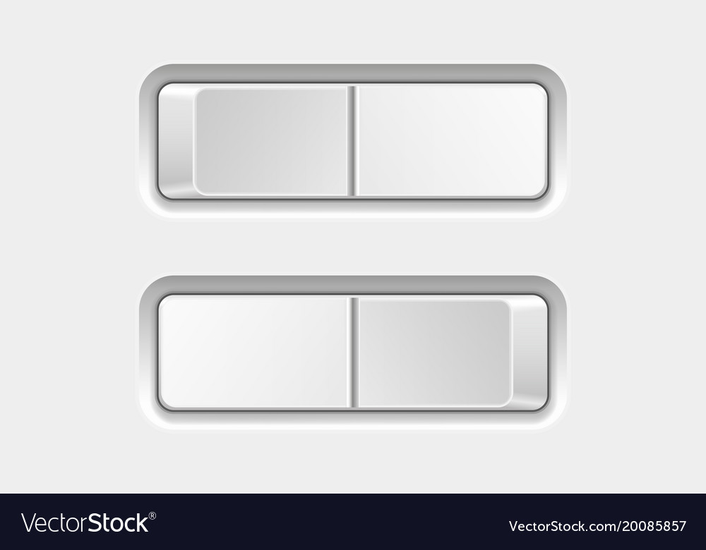 Switch buttons on and off Royalty Free Vector Image