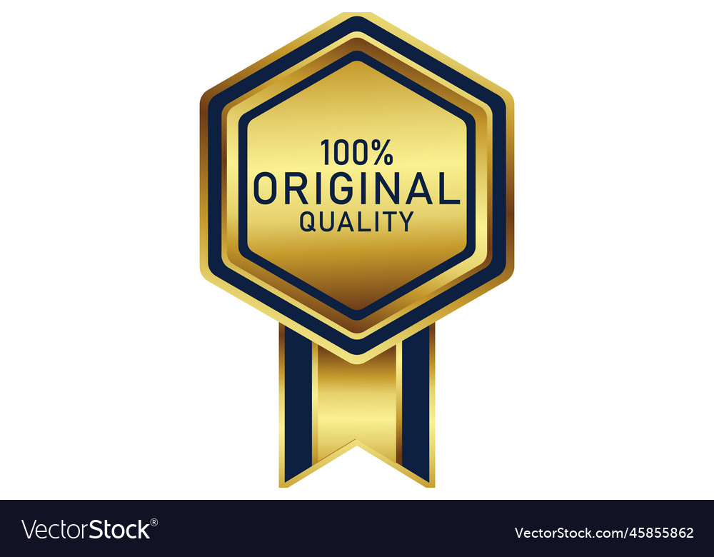 Award badge in gold color