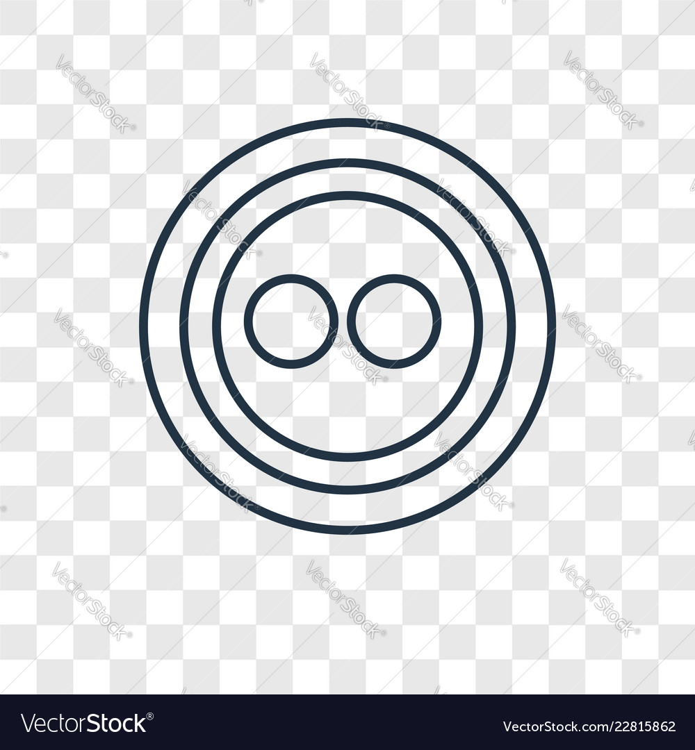 Button concept linear icon isolated