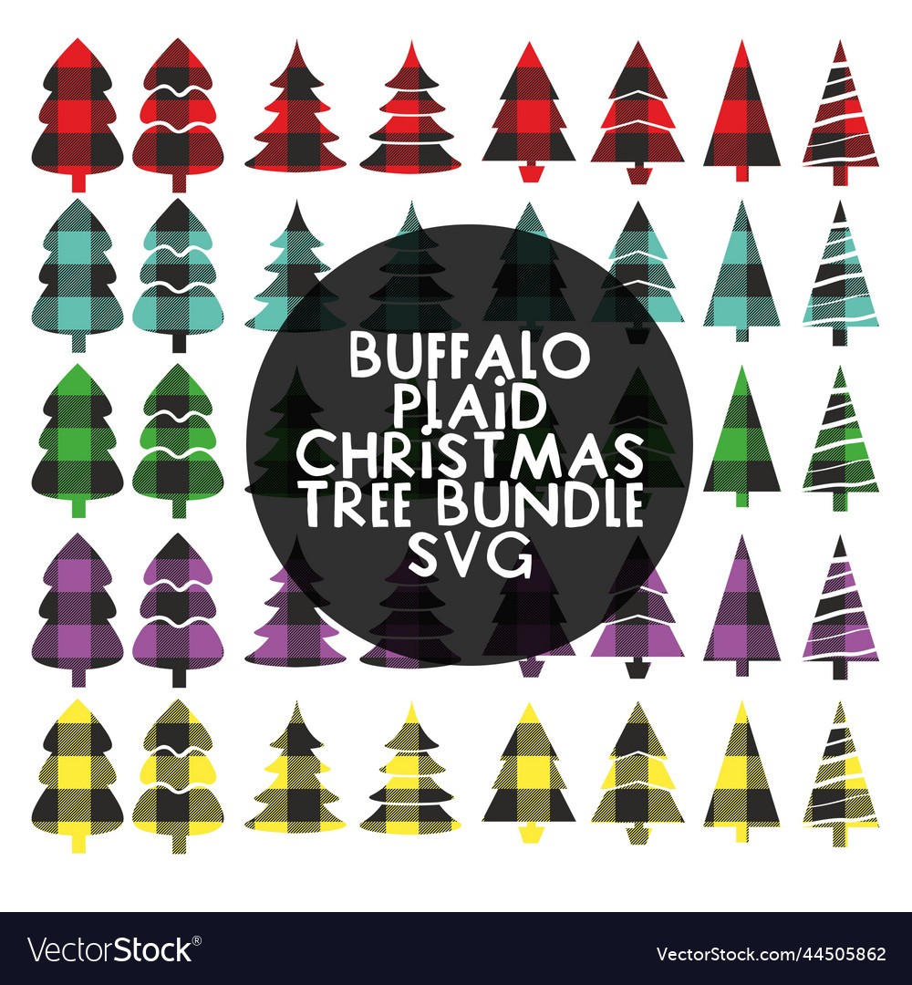 Christmas Tree Bundle Tree Svg Royalty Free Vector Image 2153