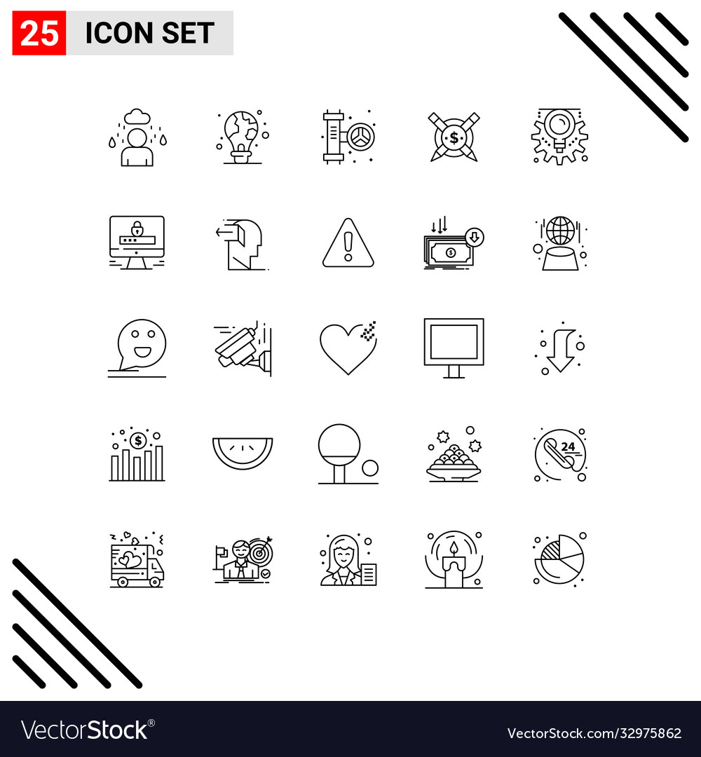 Editable line pack 25 simple lines idea