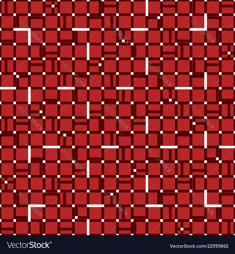 Irregular grid mesh with squares seamlessly vector image Irregular grid mesh with squares seamlessly