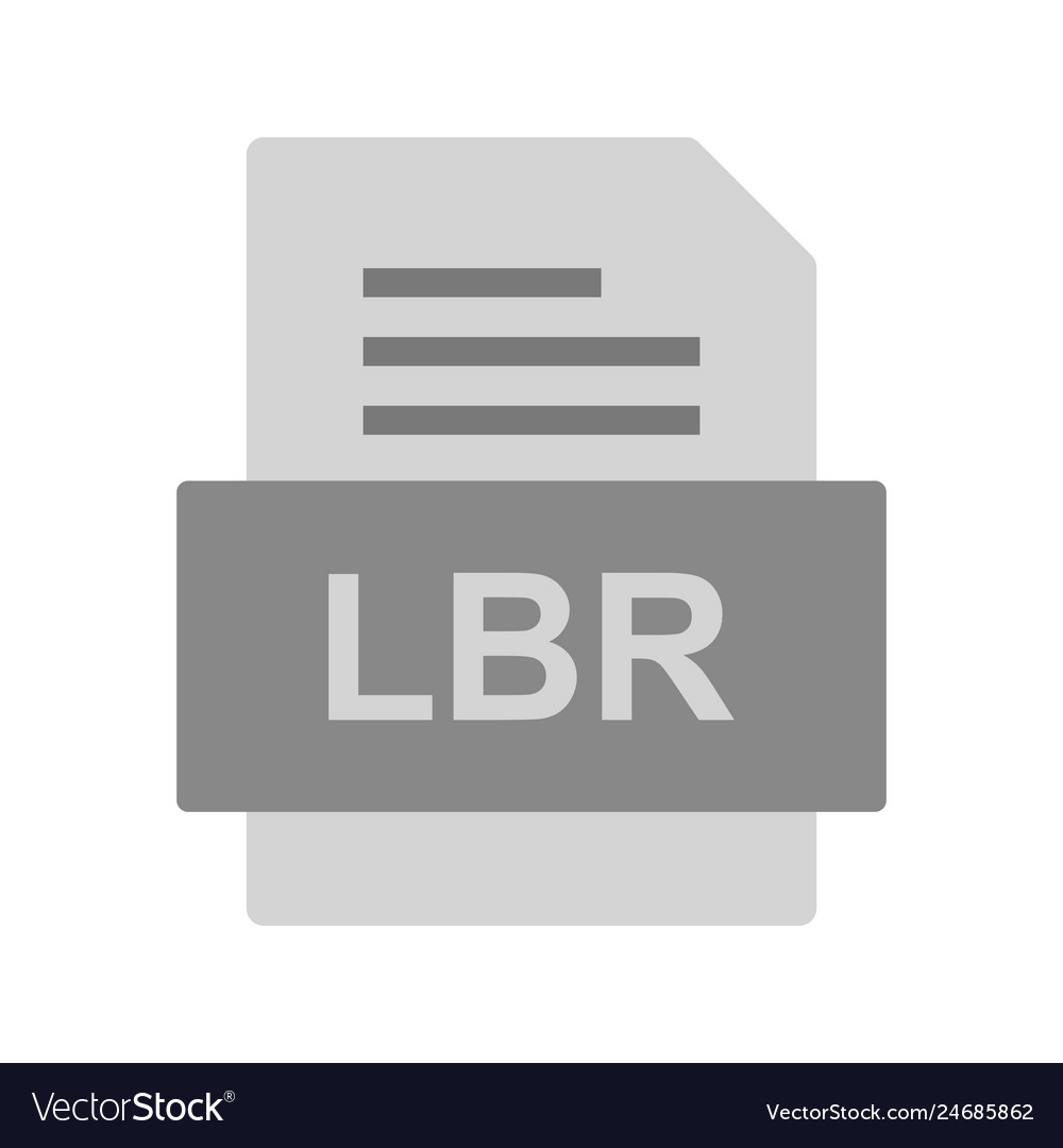 Lbr file document icon