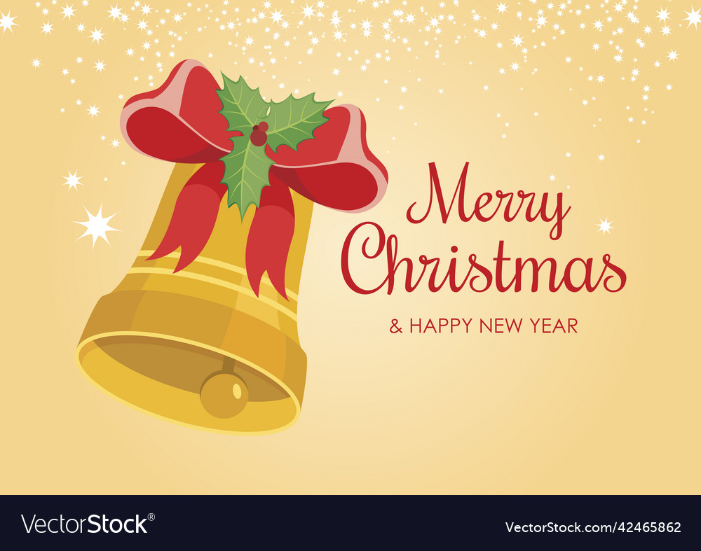 Merry christmas and happy new year sign Royalty Free Vector