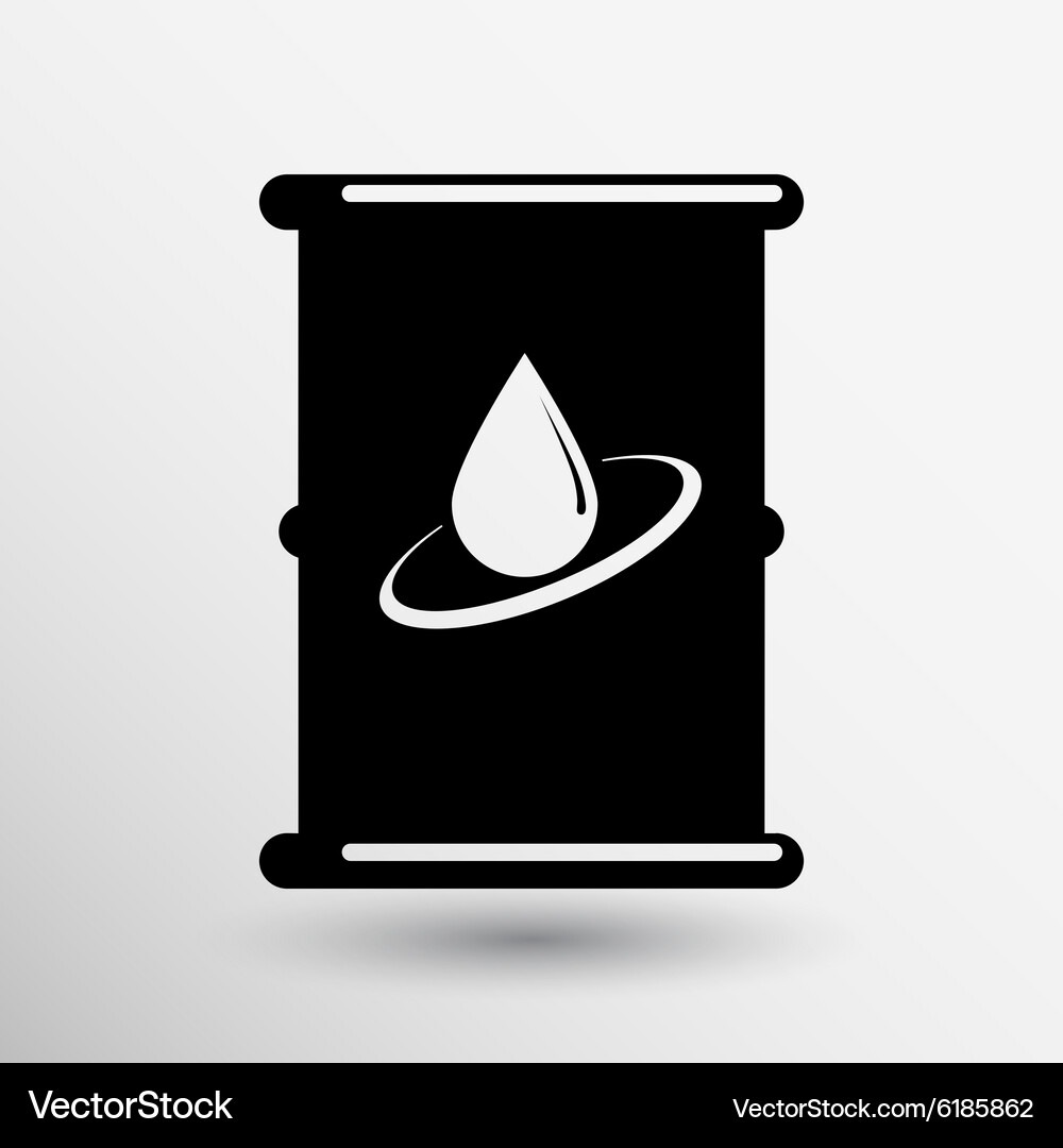 Oil barrel icon button logo symbol concept Vector Image