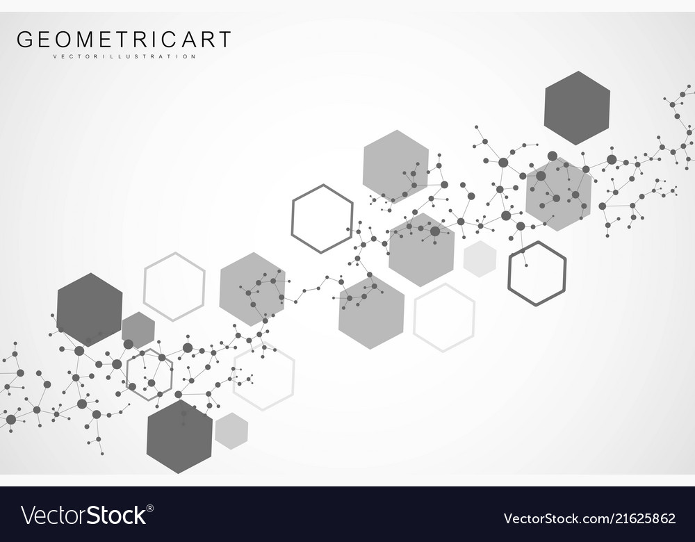 Science network pattern connecting lines and dots Vector Image Science network pattern connecting lines and dots