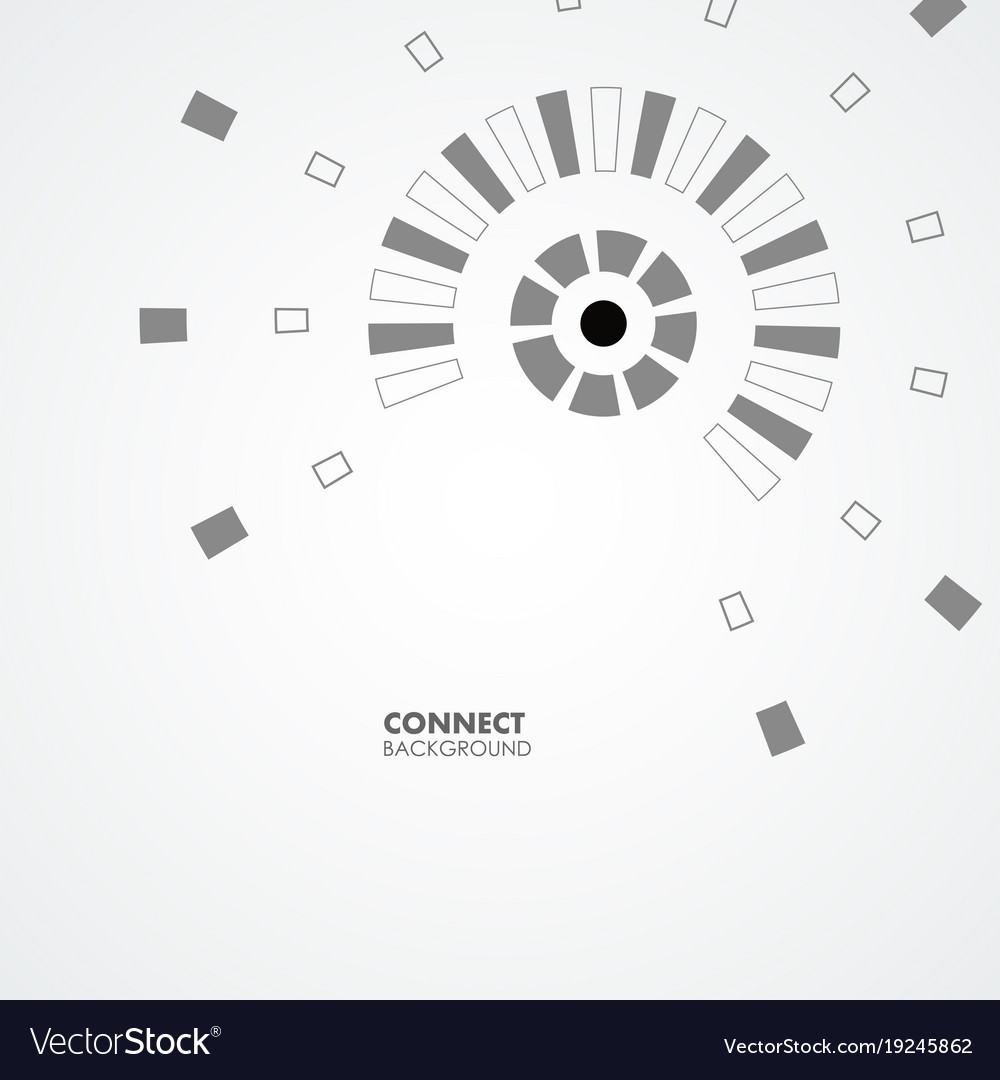 Technologischer Kreis mit Geometrieelementen