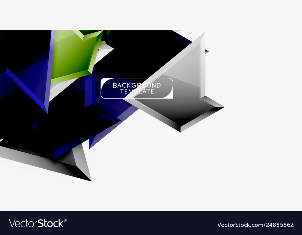 Triangular low poly background design Vector Image Triangular low poly background design