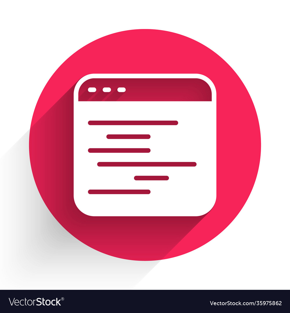 White software web developer programming code vector image White software web developer programming code