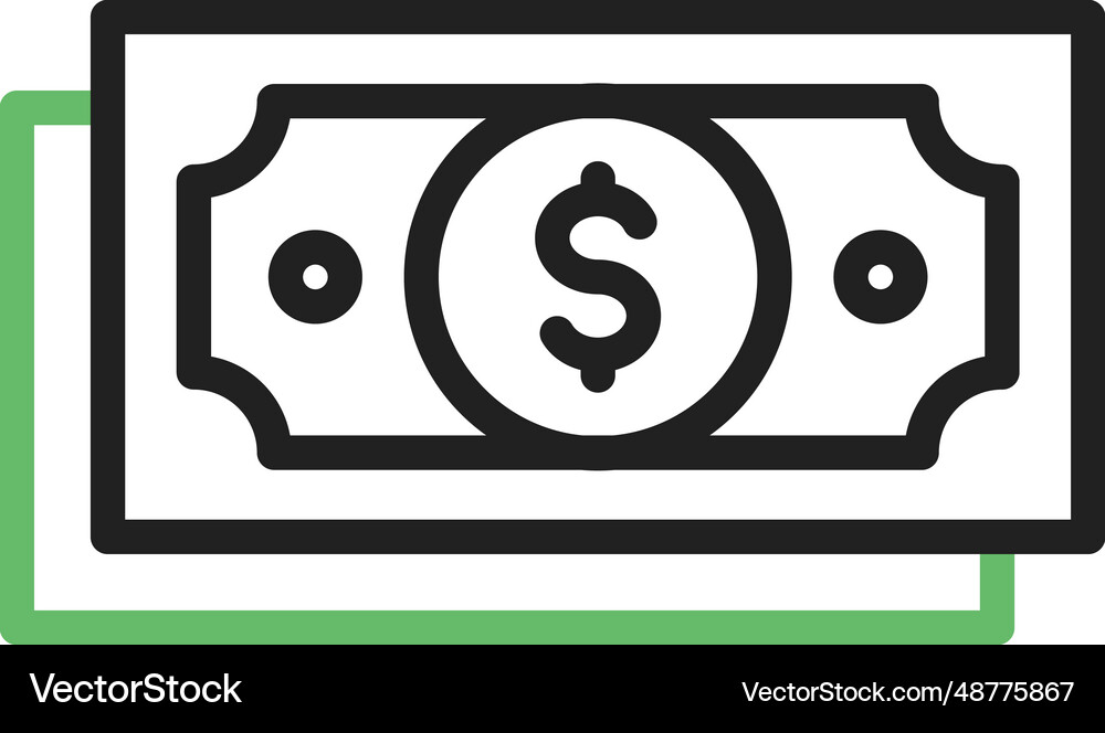 Dollar icon image Royalty Free Vector Image - VectorStock