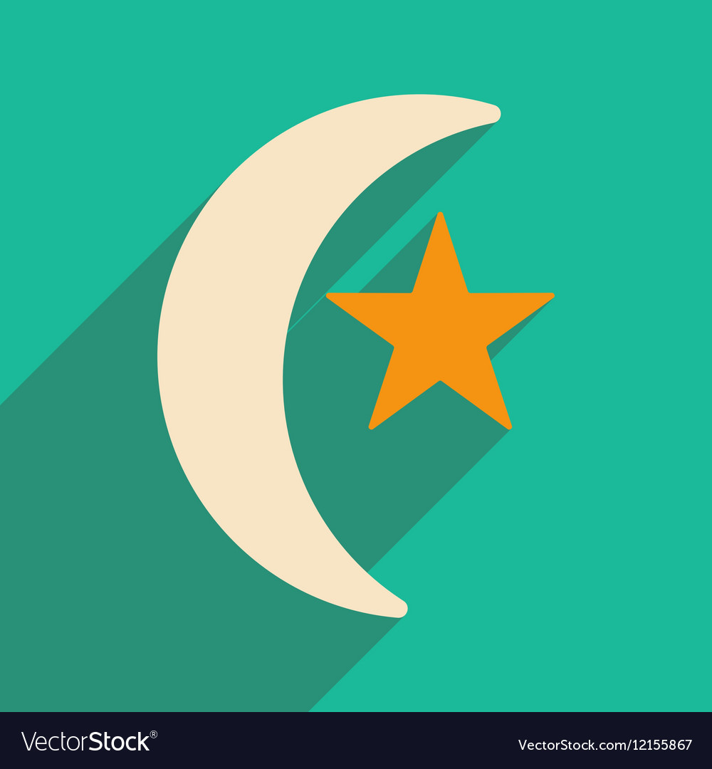 Flat with shadow icon and mobile application