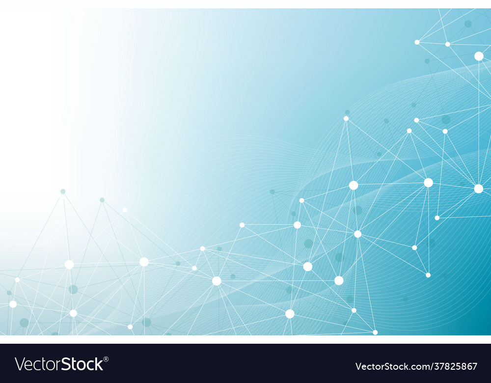 Geometric abstract background with connected line vector image Geometric abstract background with connected line