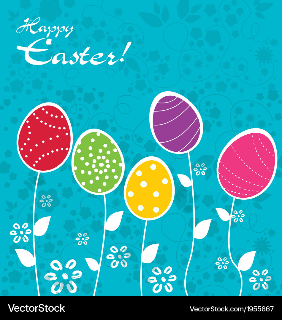 Happy easter Royalty Free Vector Image - VectorStock