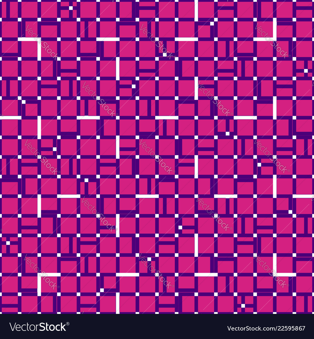 Irregular grid mesh with squares seamlessly vector image Irregular grid mesh with squares seamlessly