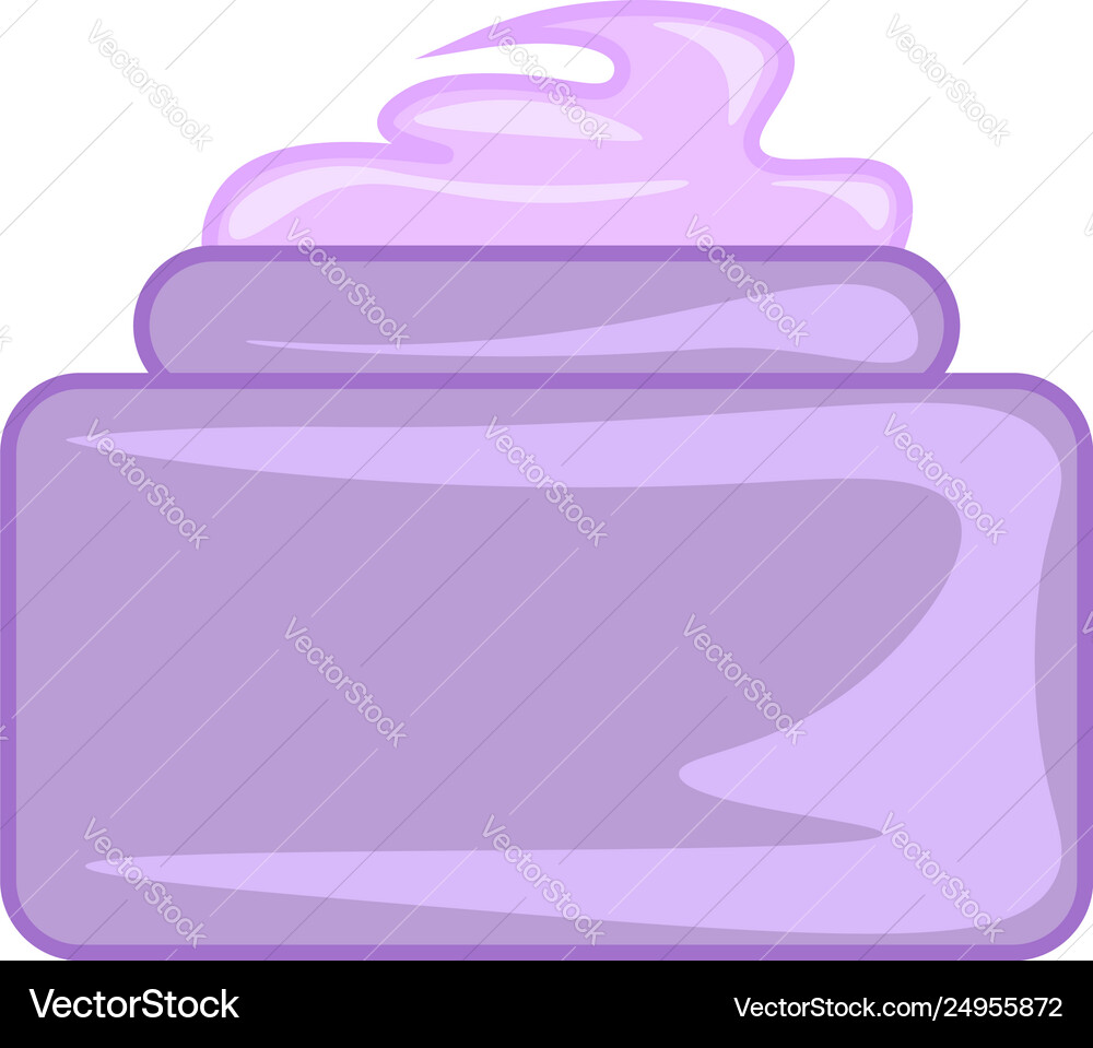 A purple container face cream or color Royalty Free Vector