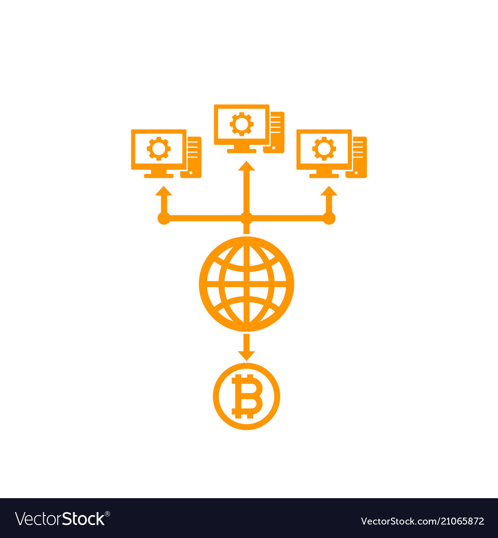 Bitcoin Bergbau-Ikone