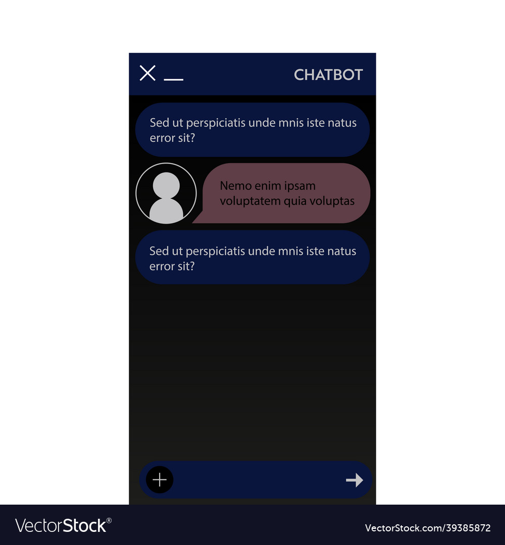 Chat bot window dark mode