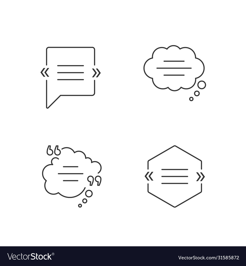 Chat bubble with quotation marks pixel perfect Vector Image Chat bubble with quotation marks pixel perfect