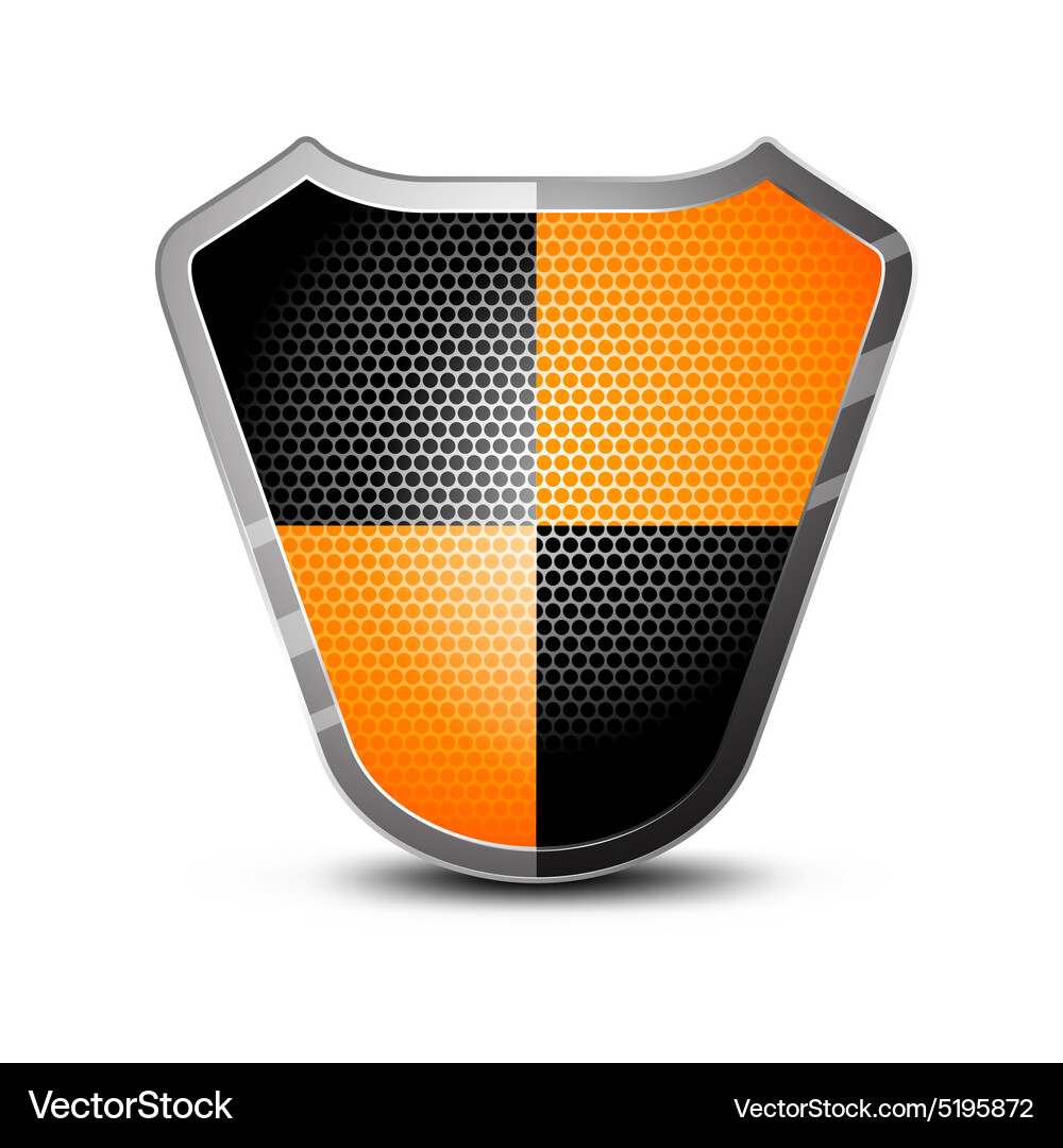 Glossy Security Shield Royalty Free Vector Image