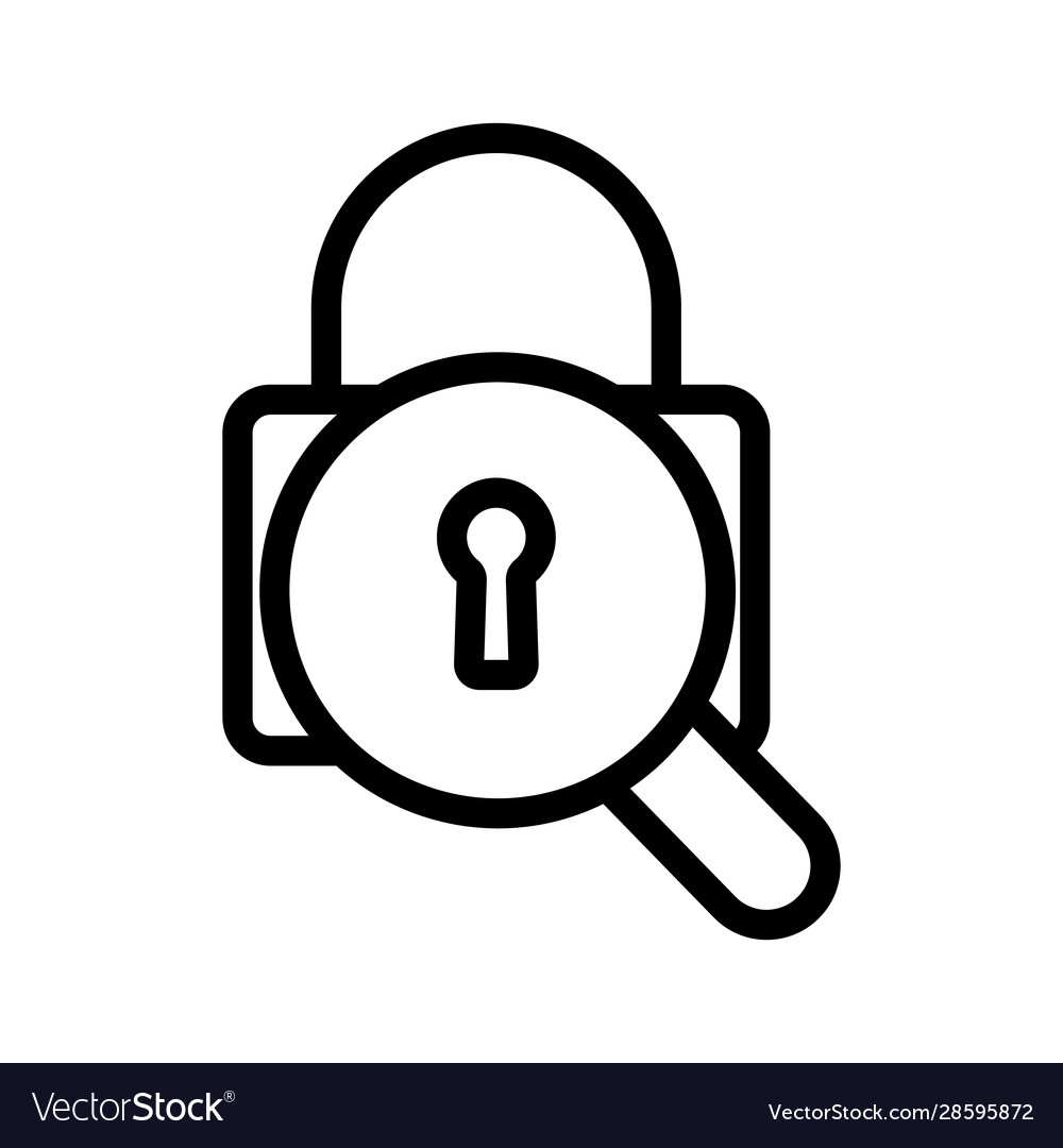 Password selection icon isolated vector image Password selection icon isolated