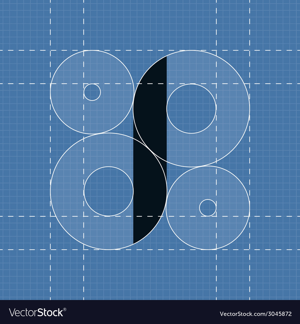 Round engineering font symbol i
