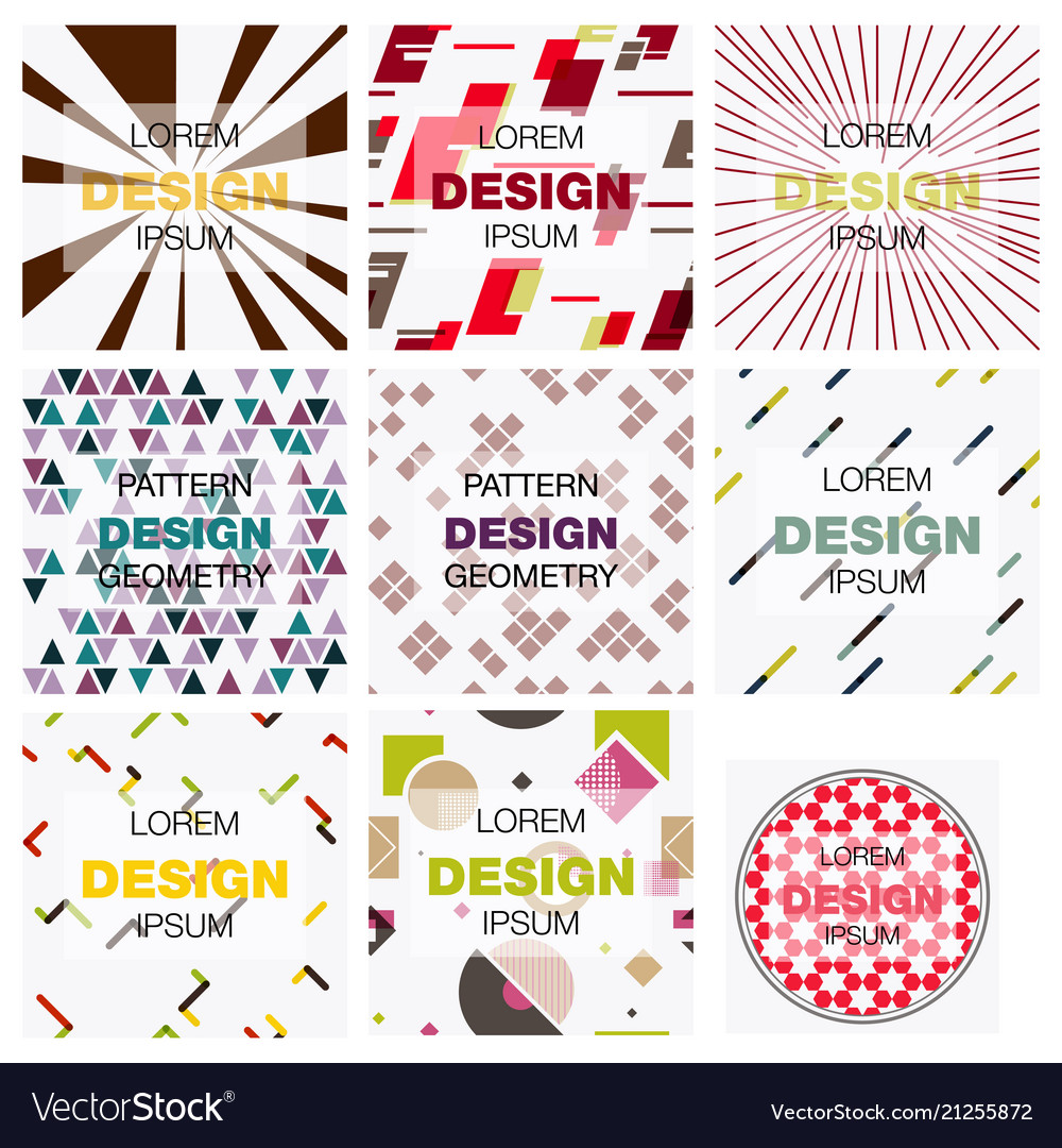 Set of abstract background texture design bright