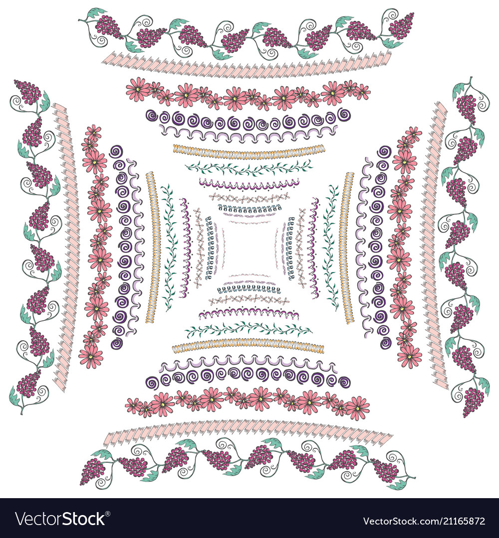 Set with square shaped colorful frames