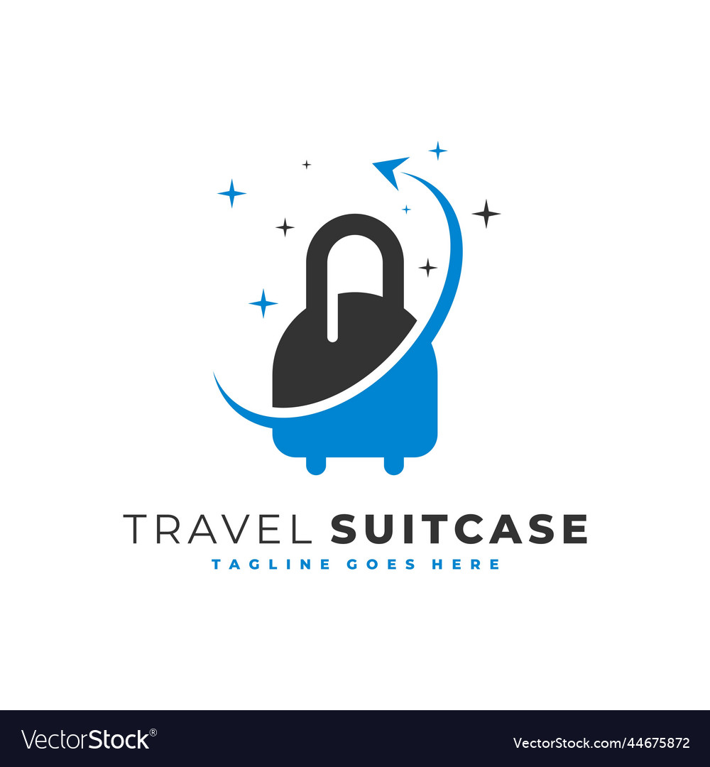 Travel suitcase logo design