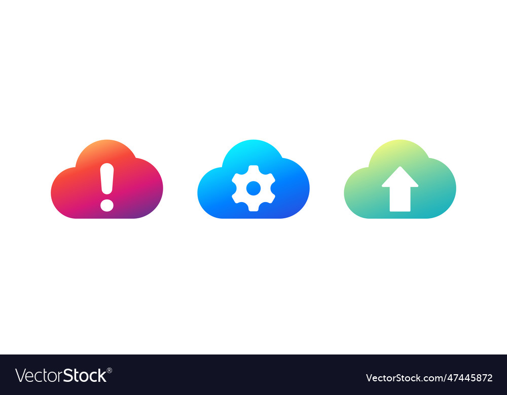 Upload error cloud computing icons