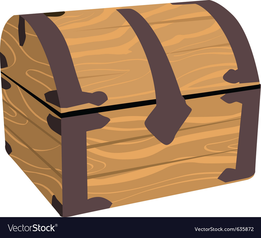 Wooden treasure or pirate chest