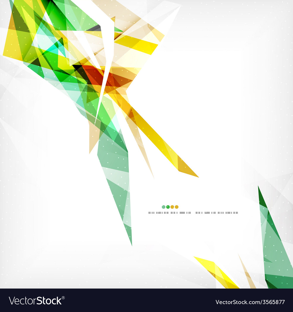 Angular geometric color shapes