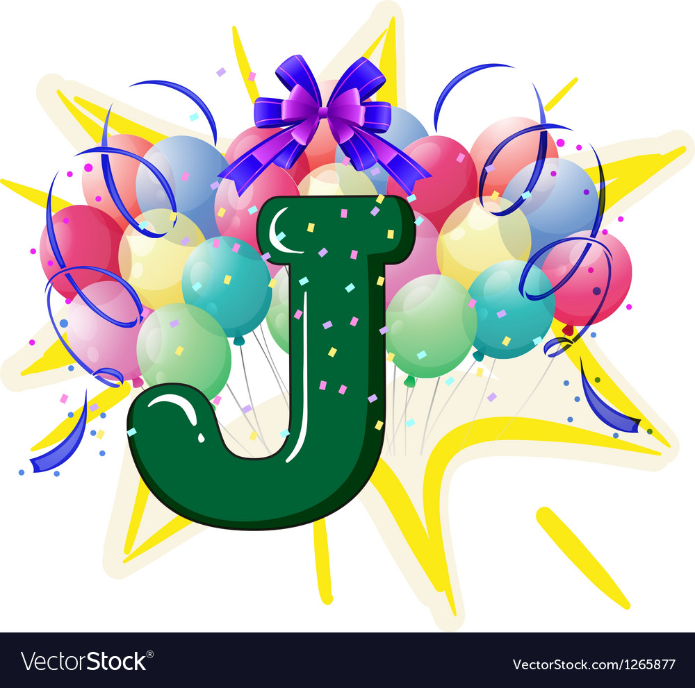 Balloon Font Series Royalty Free Vector Image - VectorStock