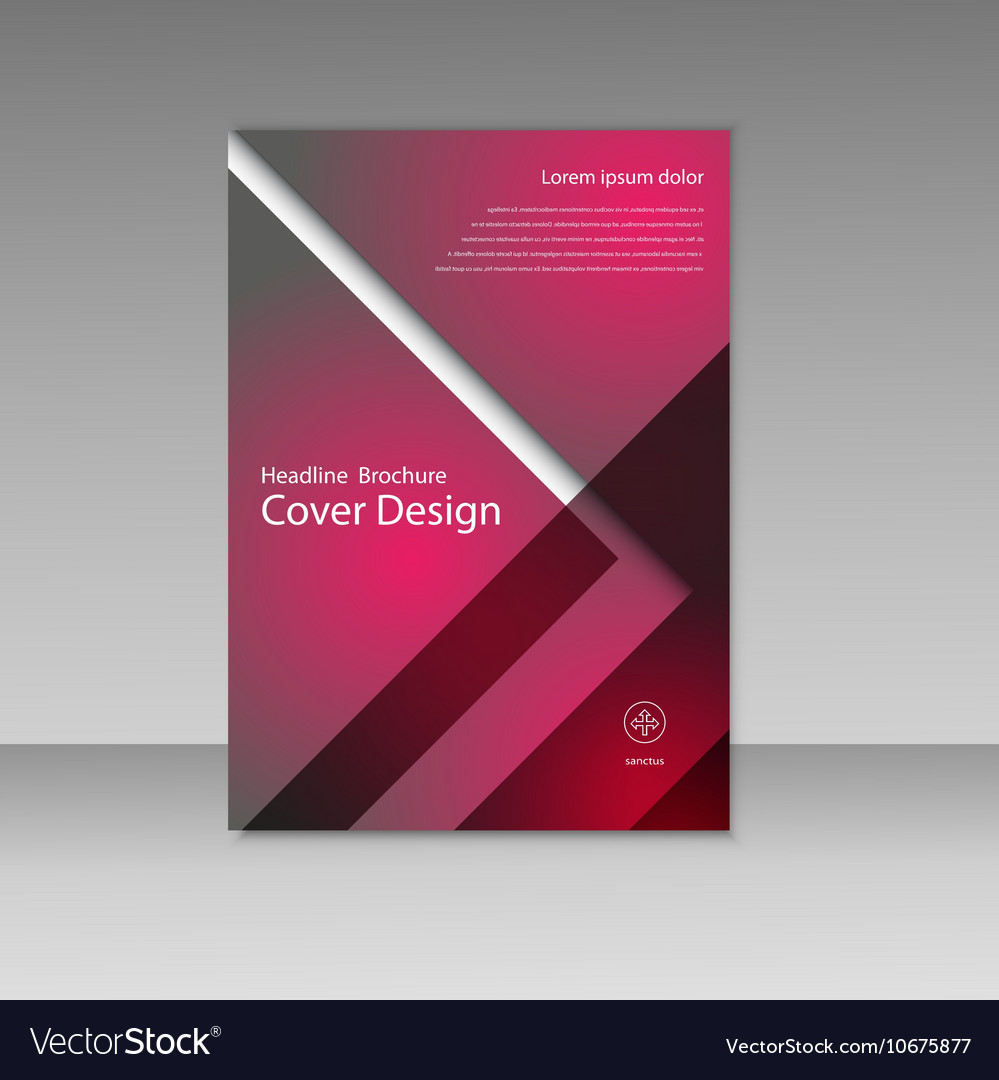 Business report square and geometric cover Vector Image