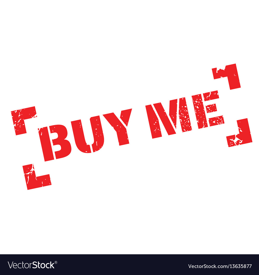 Buy me rubber stamp vector image Buy me rubber stamp