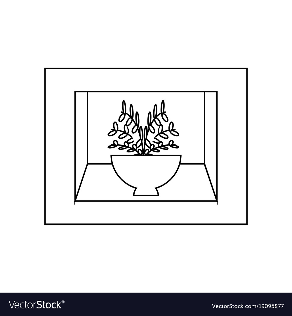 Shelf with decorative objects