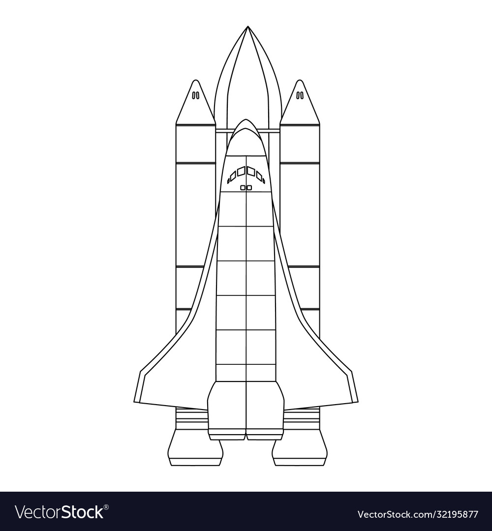 Space Shuttle Launch - Linear Style