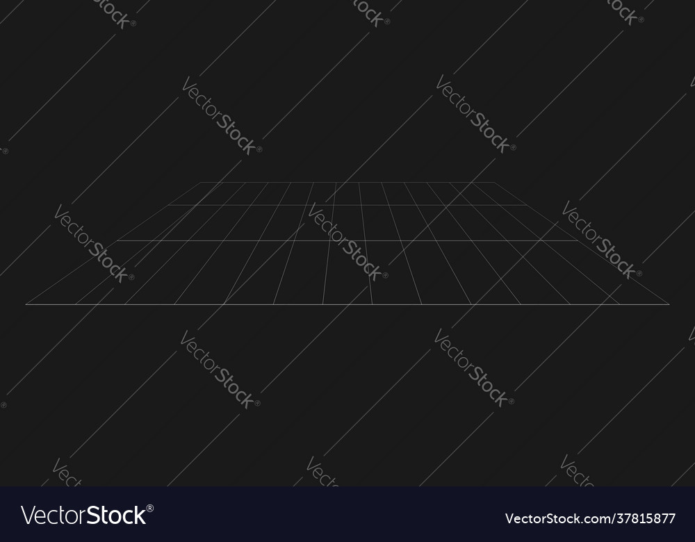 Tilted skew 3d grid mesh Vector Image Tilted skew 3d grid mesh