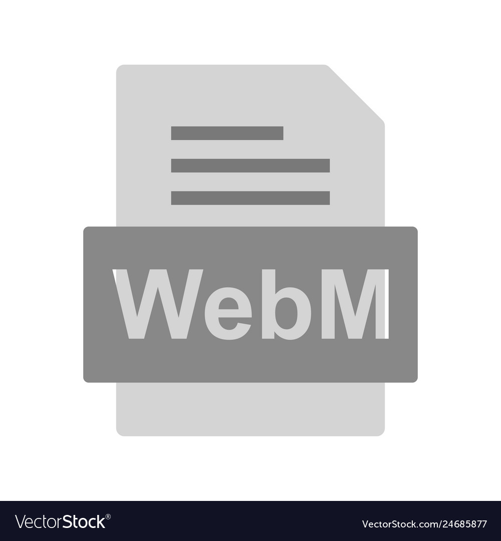 Webm file document icon