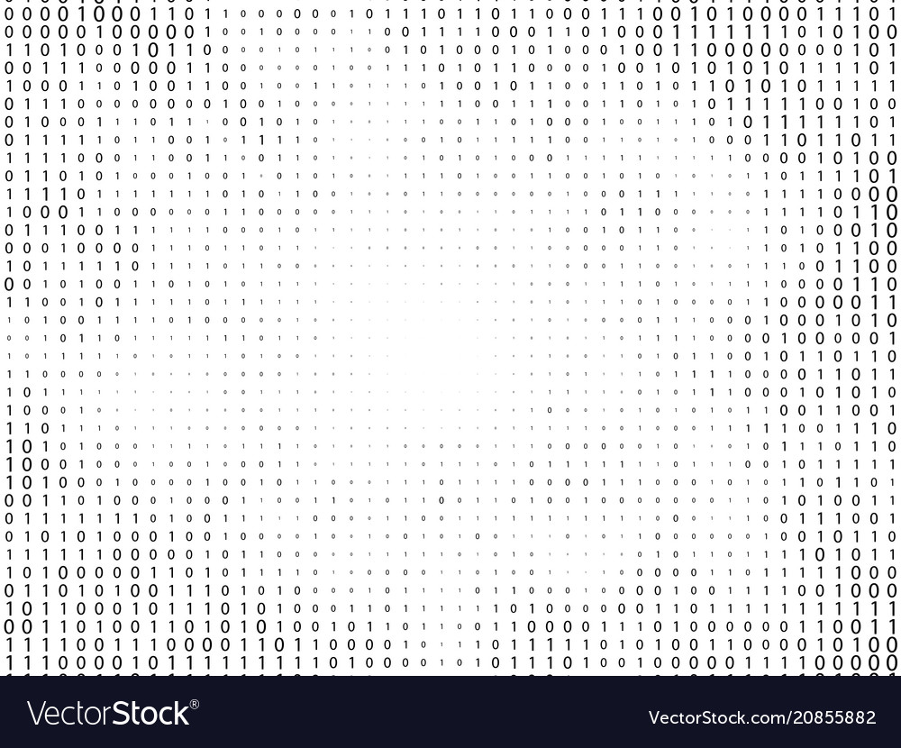 Binärer Computercode Hintergrund vector image Binärer Computercode Hintergrund