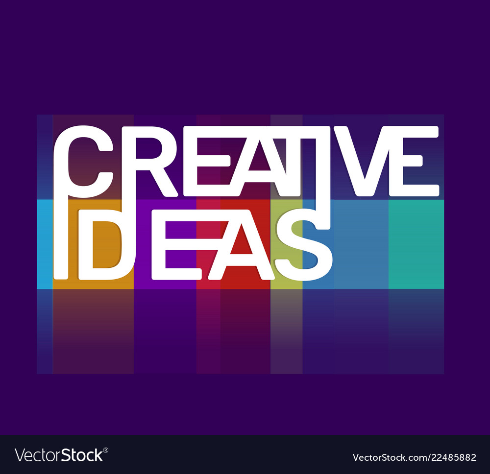 Creativity of creative ideas business word