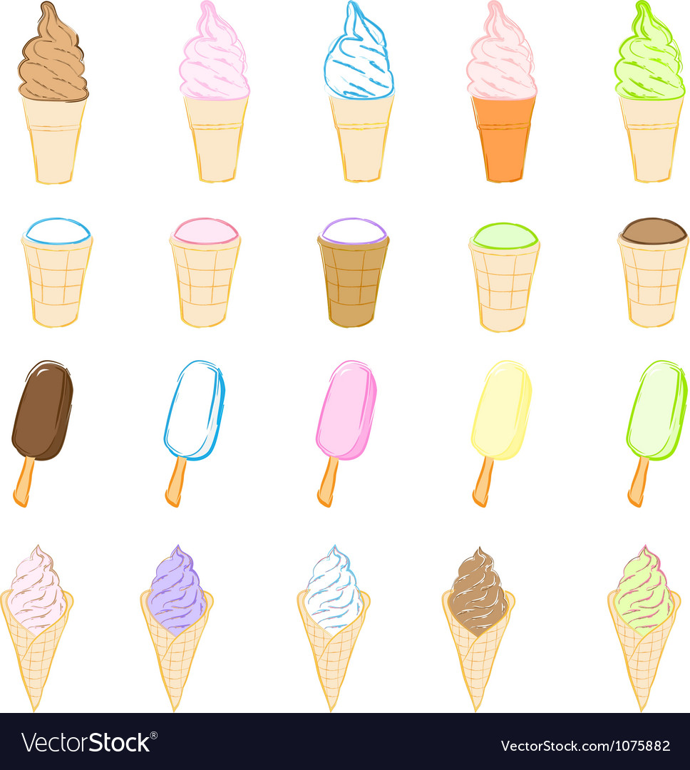 Ice cream Royalty Free Vector Image - VectorStock