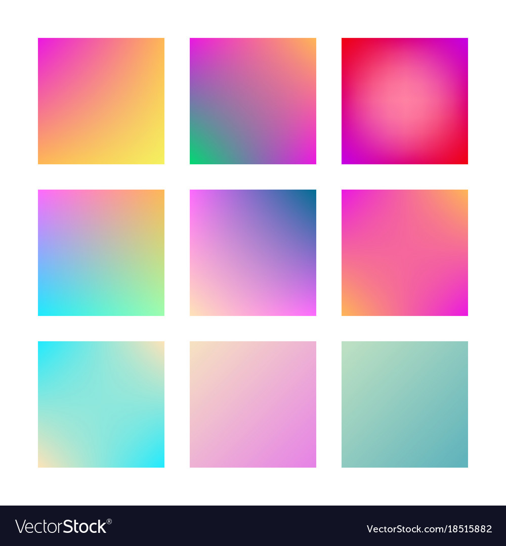 Modern gradient set abstract background