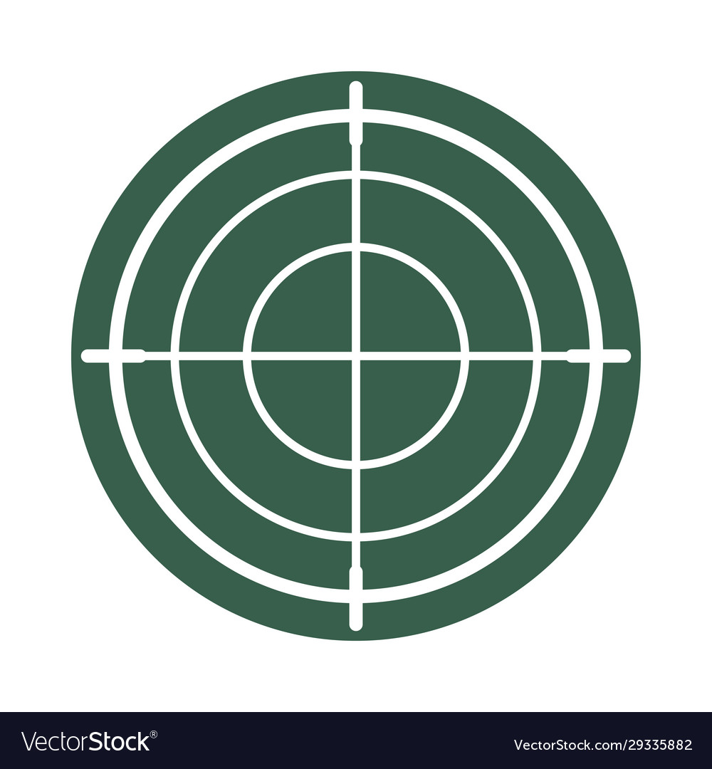 Target military force isolated icon