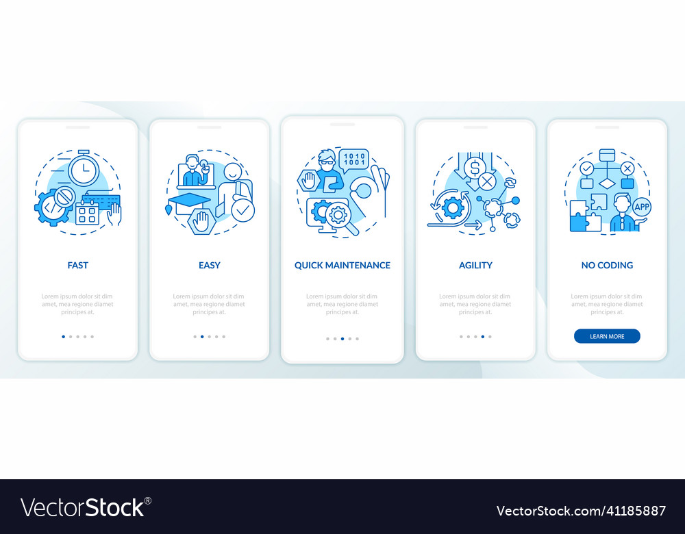 Advantages of no code blue onboarding mobile app